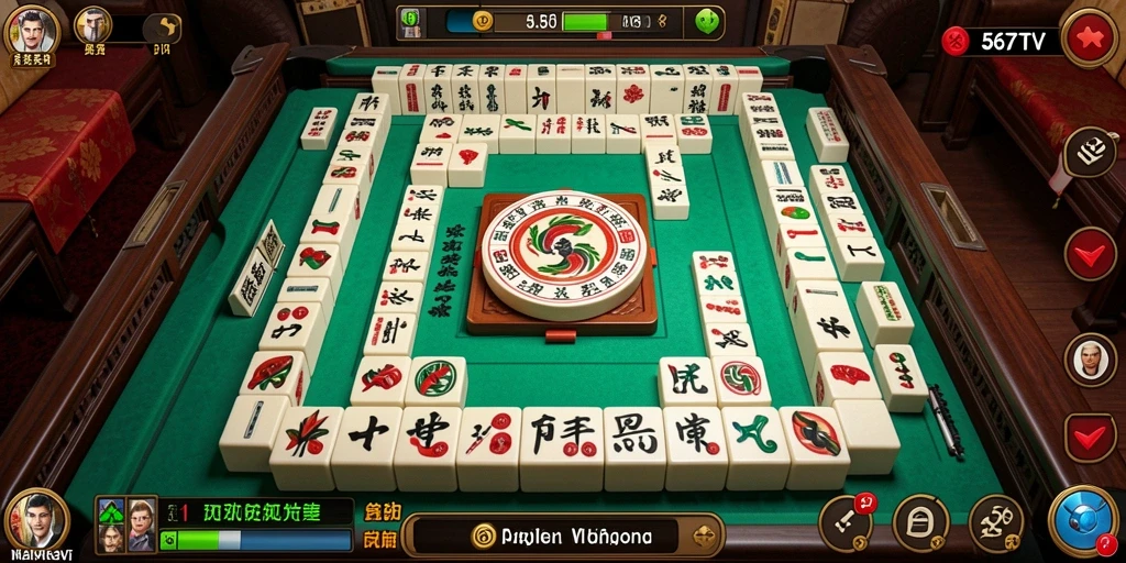 Tampilan gameplay Mahjong yang menantang dan seru.