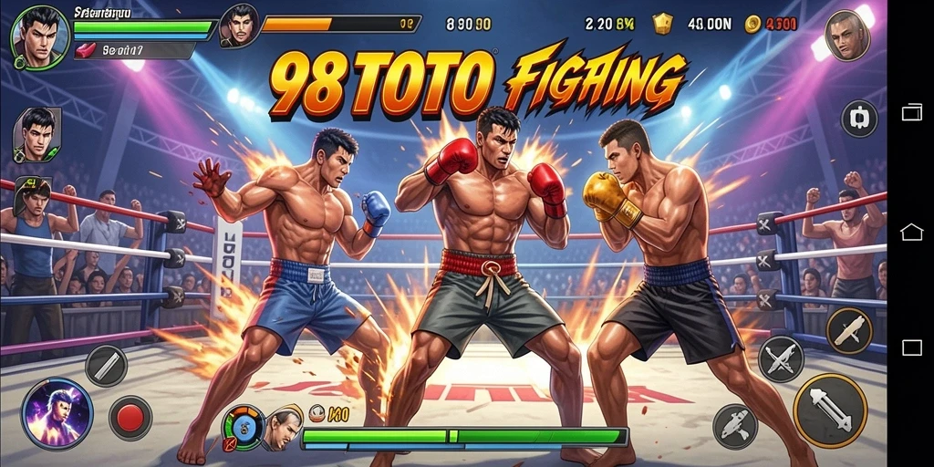 Screenshot gameplay pertarungan seru di 98TOTO.