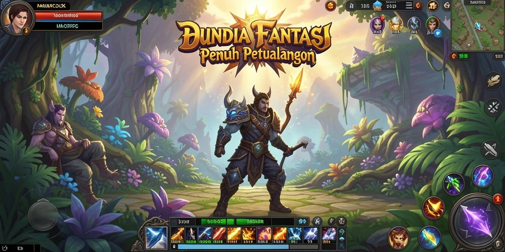 Screenshot gameplay BANDARCOLOK menampilkan aksi seru di dunia MMORPG.
