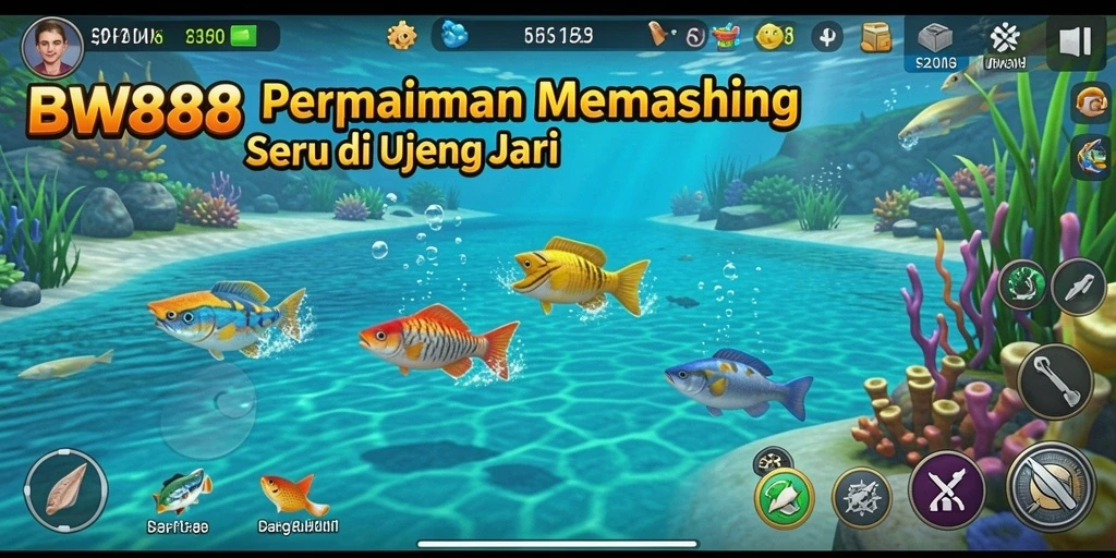 Tangkapan ikan besar dalam gameplay BW888 yang menarik.
