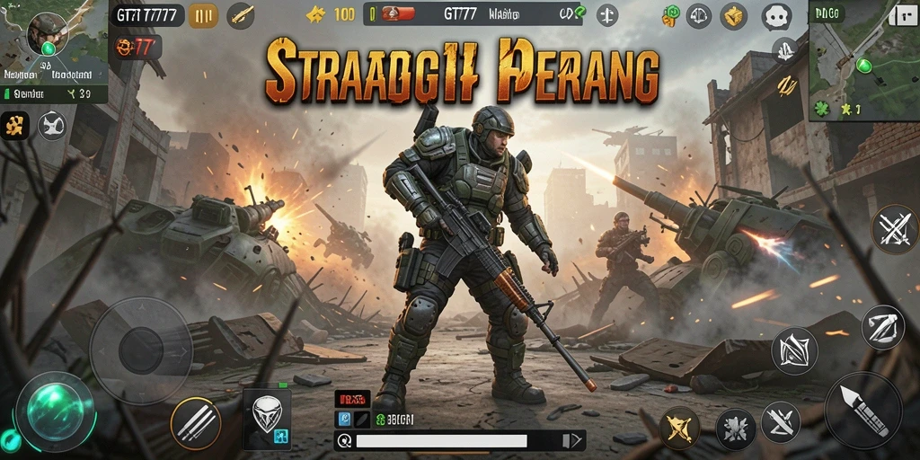 Tampilan permainan GT777 dengan strategi yang intens dan pertempuran yang menegangkan.