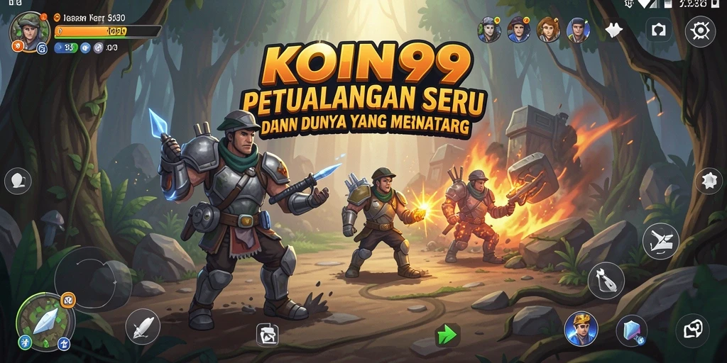 Tampilan gameplay KOIN99 dengan berbagai petualangan menarik.