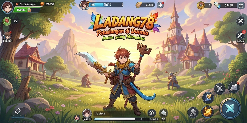 Gameplay menakjubkan dengan karakter anime yang hidup.