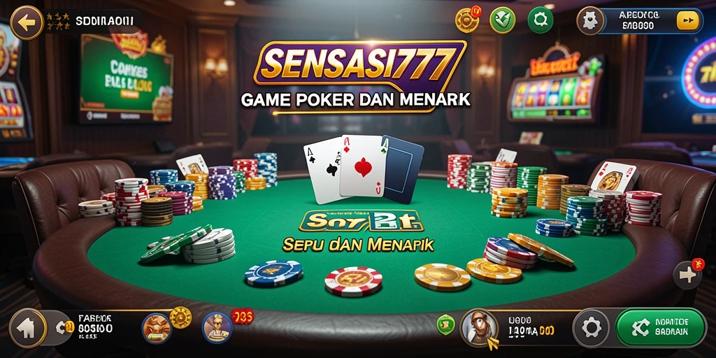 Gameplay SENSASI777 yang menarik dan penuh strategi Poker.