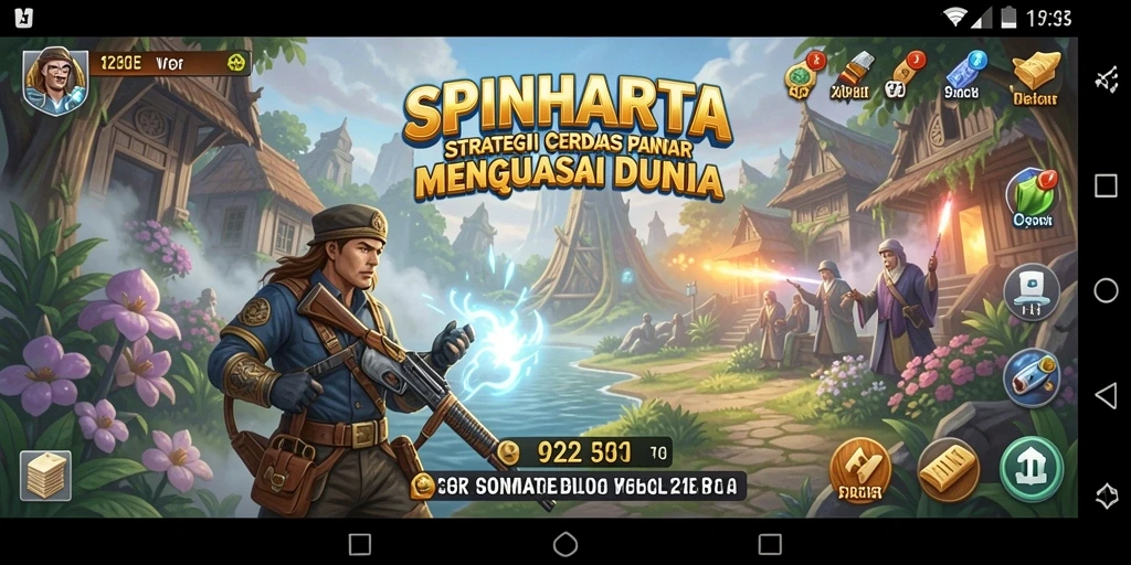 Tangkapan layar SPINHARTA menunjukkan pertempuran strategi yang intens dan mendebarkan.