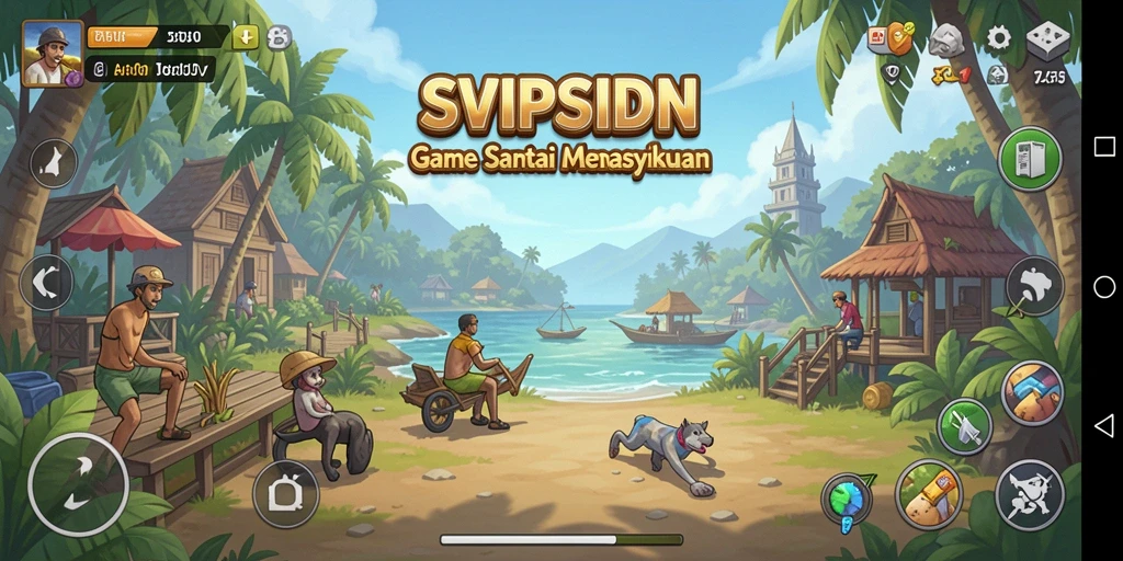 Tampilan gameplay menarik dari SVIPSIDN dengan grafis cerah.