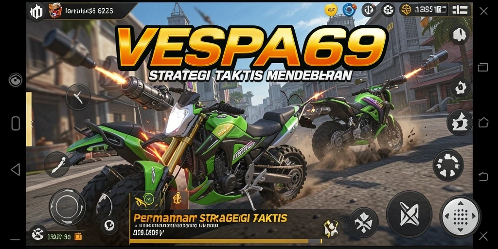 Tangkapan layar utama VESPA69 menampilkan keindahan grafis dan strategi permainan.